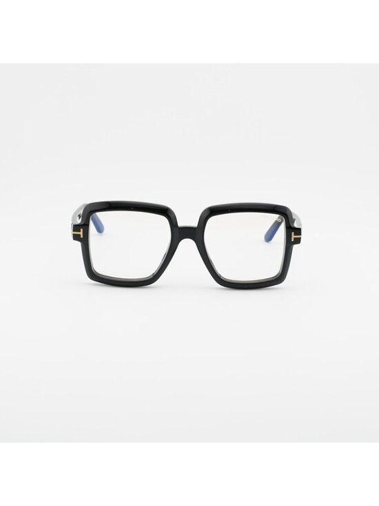 Tom Ford FT5913-B 001 Eyeglasses Shiny Black 53mm Square Frame